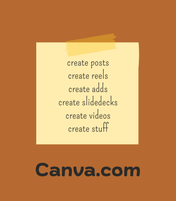 Canva for all you social media, templates, slidedecks, presentations and so much more